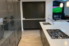Classic Charnwood Diamond Grey Kitchen with Solid Quartz Kitchen Design Leicester