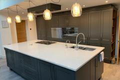 Classic Charnwood Diamond Grey Kitchen with Solid Quartz Leicester