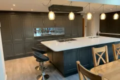 Classic Charnwood Diamond Grey Kitchen with Solid Quartz Leicester