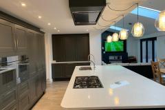 Classic Charnwood Diamond Grey Kitchen with Solid Quartz Leicester