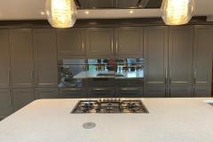 Classic Charnwood Diamond Grey Kitchen with Solid Quartz Tops Leicester Project