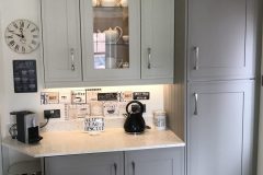 Classic Kitchen Installation with glass cabinets StGeorges Telford Shropshire