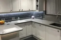 Classic Light Grey with Quartz worktops Muxton