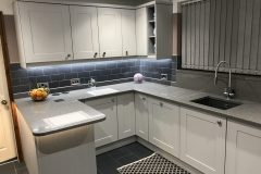 Classic Light Grey with Quartz worktops Muxton