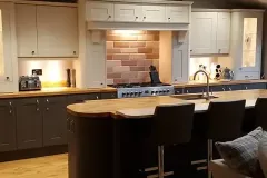 Classic Tullymore Opengrain Dark Grey and Mussel Kitchen Lilleshall
