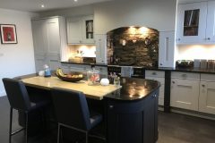 Classic Grey Graphite Kitchen With Island Weston Under Lizard Staffordshire