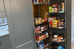 Kitchen Storage Tall Cupbaords Shelving On Door Classic Leicester Project