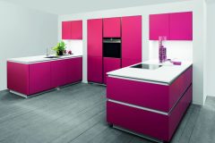 German Kitchen Design In Tulip Red