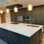 Classic Charnwood Diamond Grey Kitchen with Solid Quartz - Leicester