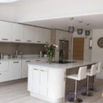 Ultra Gloss White Kitchen with Island - Albrighton, Shropshire
