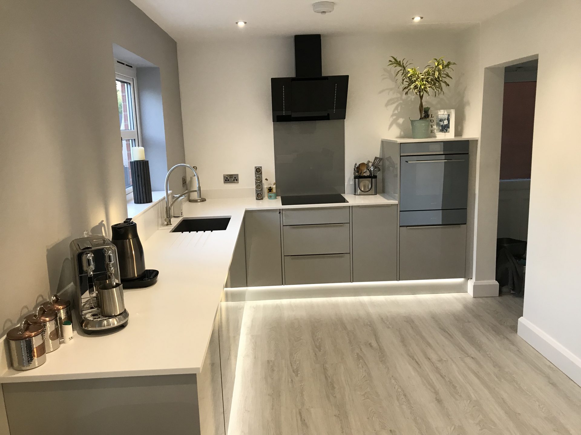 Contemporary Grey Anthracite kitchen with Island - Bratton, Telford